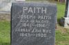 Hannah J. Denbow & Joseph Paith Tombstone