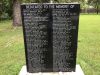 Back side of marker commemorating victims of the 1876-77 flu epidemic