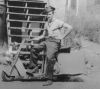 Uncle Russell on Motor Scooter (circa 1940) CU